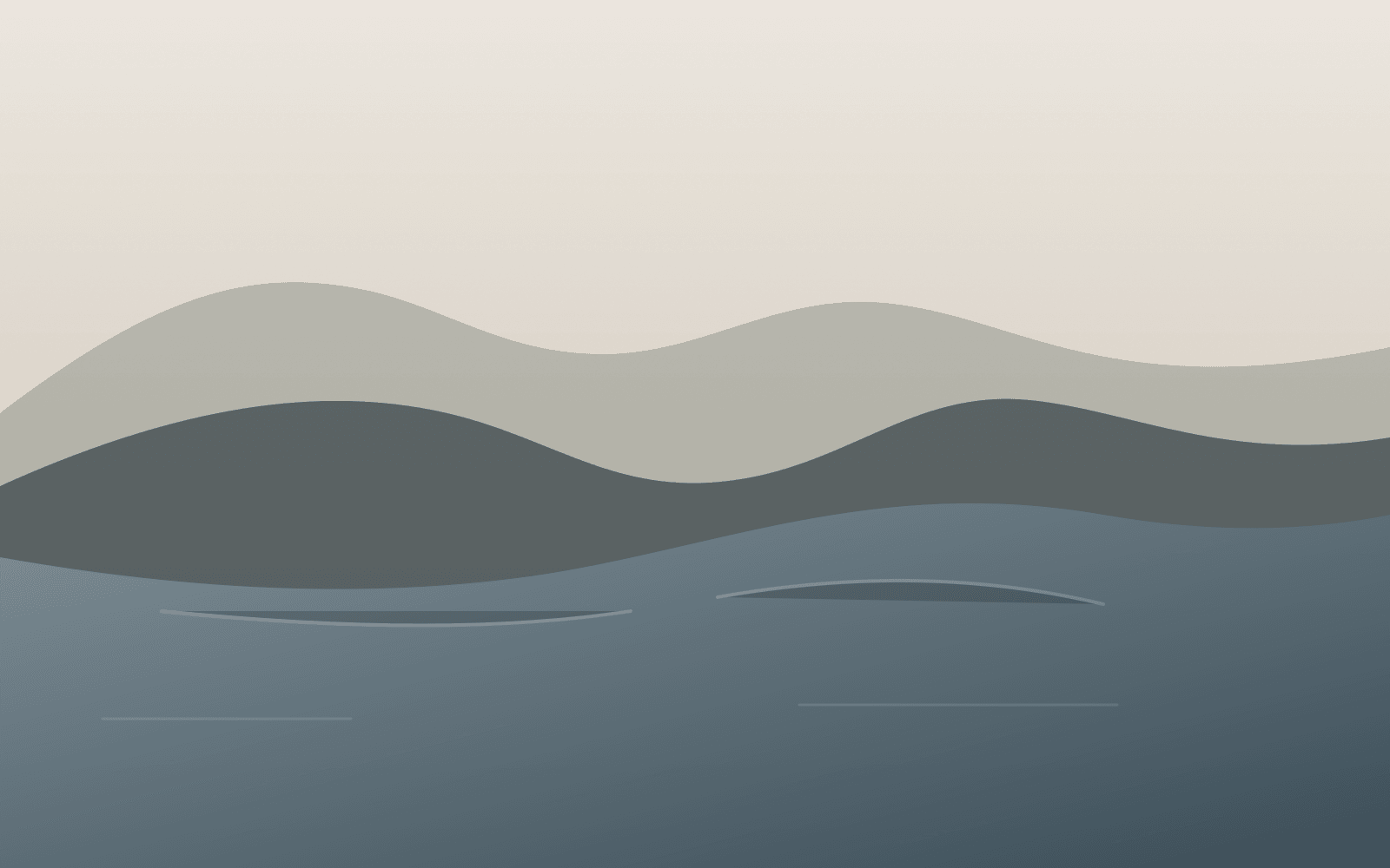 Abstract fjord landscape representing Drammen and Oslo